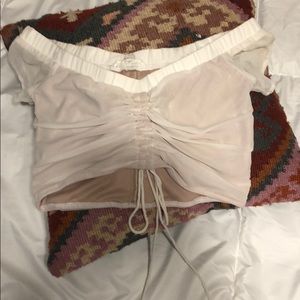 Sexy tie up crop too